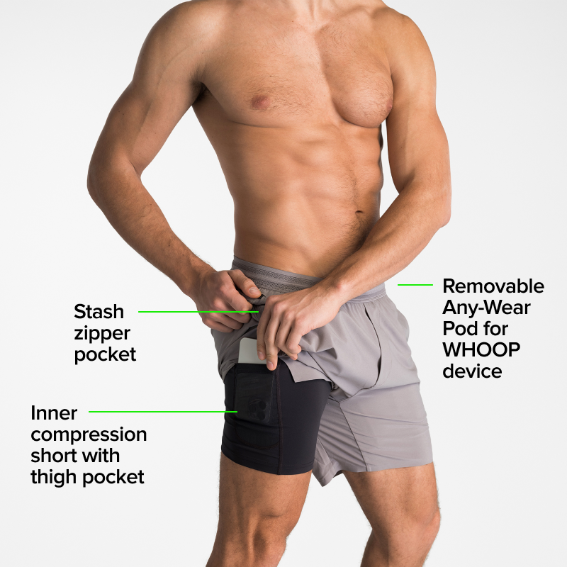 Men's Training Short Dark Grey - Image 3
