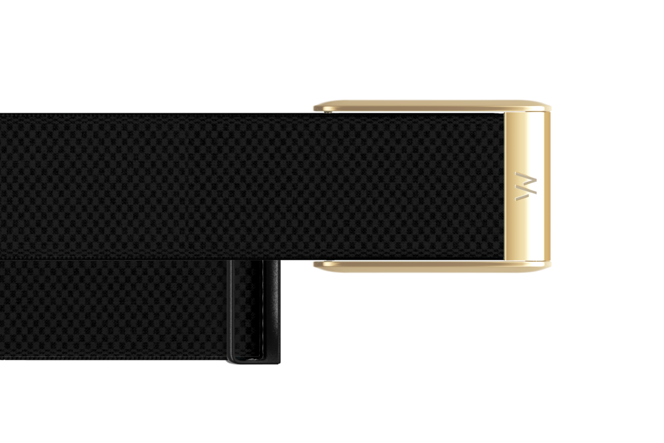 5.0 SuperKnit Luxe Band Obsidian with Gold - Image 2