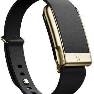 MG LeatherLuxe Tapered Band Black with Gold