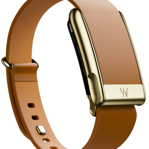 MG LeatherLuxe Tapered Band Camel with Gold