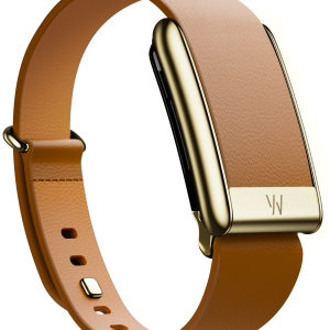 5.0 LeatherLuxe Tapered Band Camel with Gold
